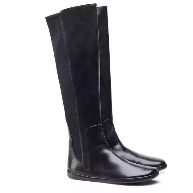 ZAQQ barefoot ilgaauliai batai QATCH Winter juoda 2