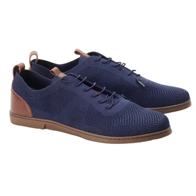 ZAQQ REQY Dark Blue – Elegant Barefoot Shoes for Men