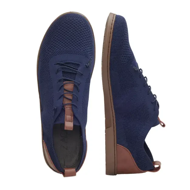 ZAQQ REQY Dark Blue – Elegant Barefoot Shoes for Men