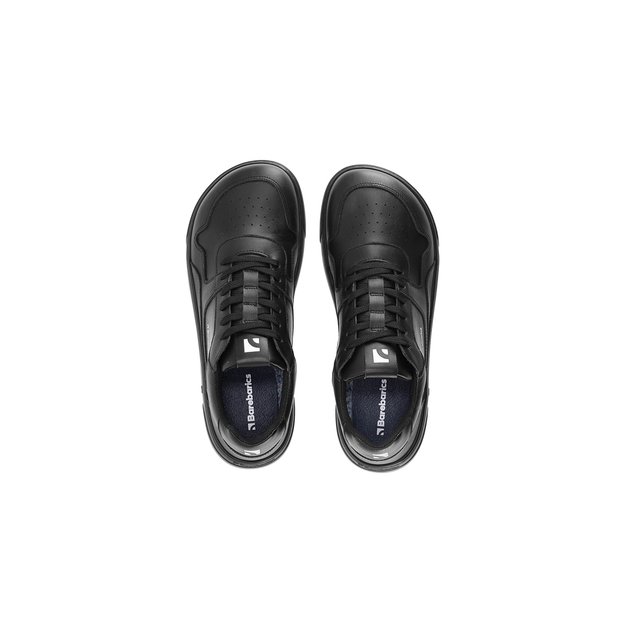 Barefoot Sneakers Barebarics Zing - Black & White - Leather