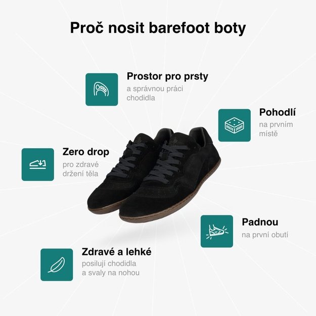 D&aacute;msk&eacute; Barefoot Tenisky GROUNDIES&reg; Nova GO1 Čern&eacute;