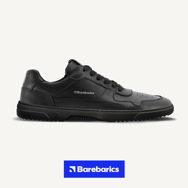 Barefoot Sneakers Barebarics Zing - Black - Leather