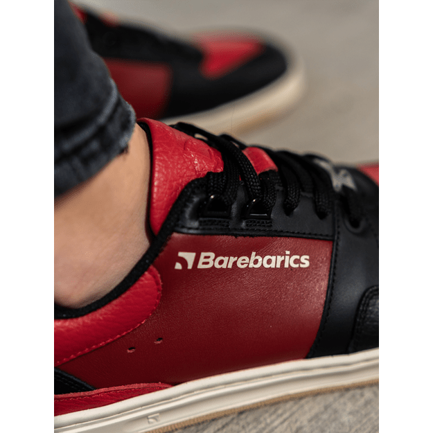 Barefoot Sneakers Barebarics Wave - Black & Red