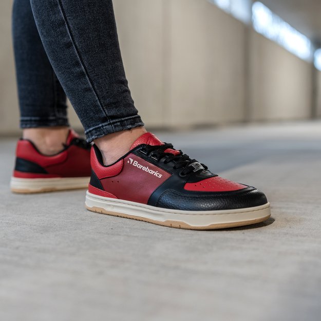 Barefoot Sneakers Barebarics Wave - Black & Red