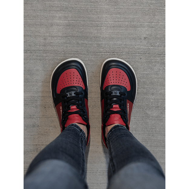 Barefoot Sneakers Barebarics Wave - Black & Red