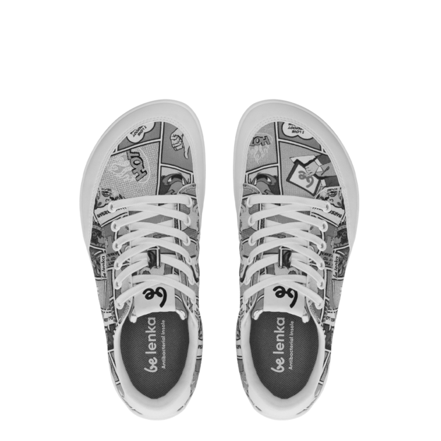 Barefoot Sneakers Be Lenka Rebound - Comics Black & White