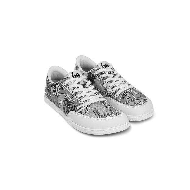 Barefoot Sneakers Be Lenka Rebound - Comics Black & White