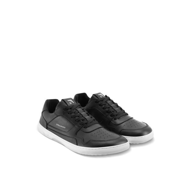 Barefoot Sneakers Barebarics Zing - Black & White - Leather