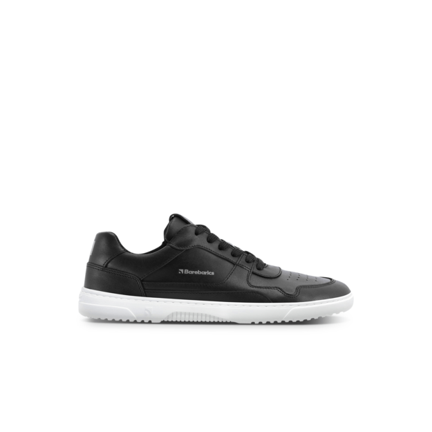 Barefoot Sneakers Barebarics Zing - Black & White - Leather