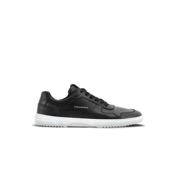 Barefoot Sneakers Barebarics Zing - Black & White - Leather