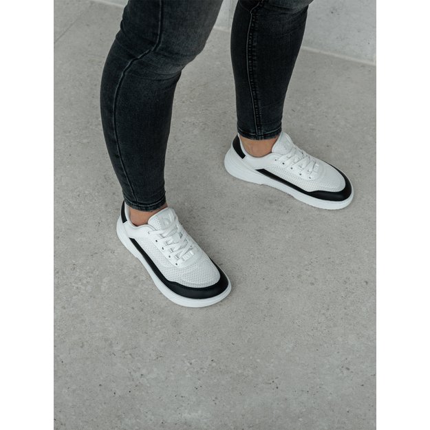 Barefoot Sneakers Barebarics Vaporo - White & Black