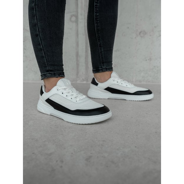 Barefoot Sneakers Barebarics Vaporo - White & Black