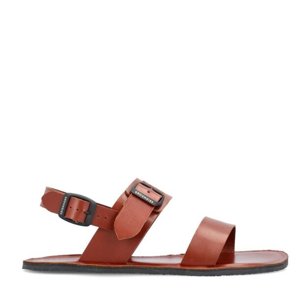 D&aacute;msk&eacute; Barefoot Sand&aacute;ly GROUNDIES&reg; Kos Tmavě hněd&eacute;