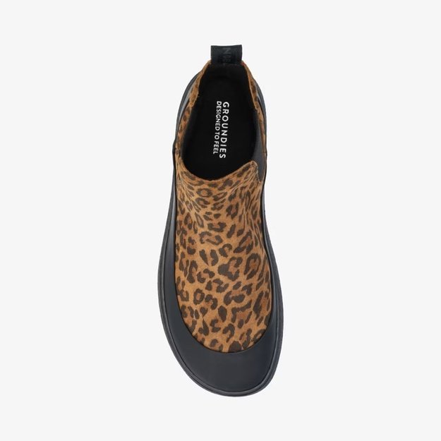 D&aacute;msk&eacute; Barefoot Chelsea GROUNDIES&reg; SIENNA Leopard&iacute;
