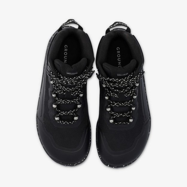 Barefoot Voděodoln&eacute; Pohorky GROUNDIES&reg; All Terrain High 2.0 Čern&eacute;