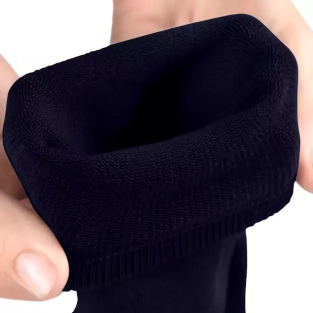 Knitido pirštuotos antimikrobinės kojinės Dr.Foot Silver Protect Midi juoda