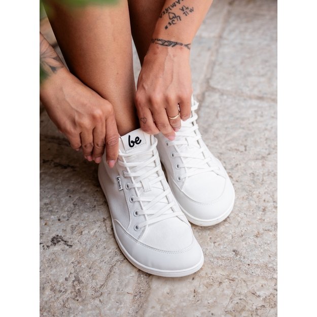 Barefoot Sneakers Be Lenka Rebound - High Top - All White