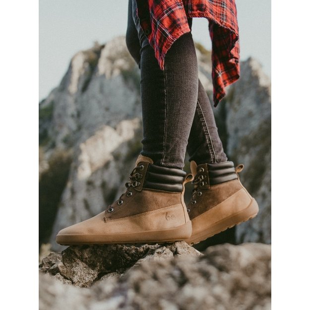 Barefoot Boots Be Lenka Nevada Neo - Sand & Dark Brown