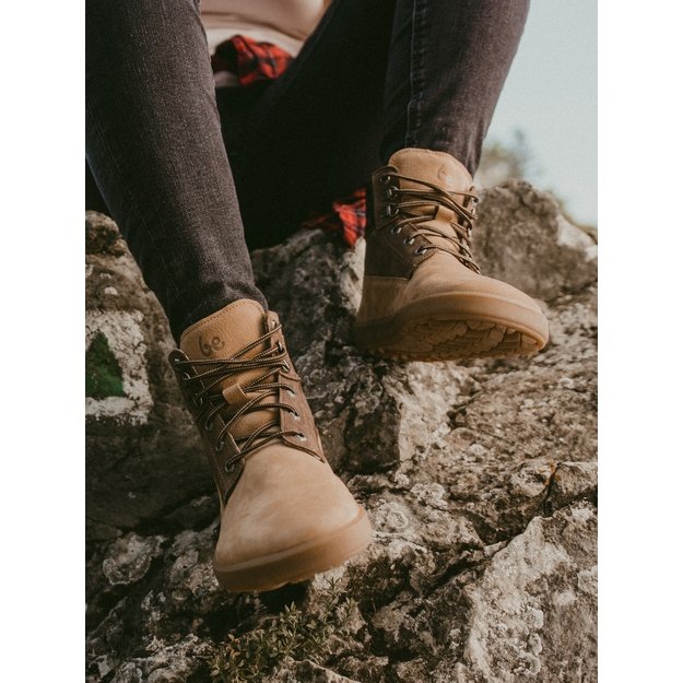 Barefoot Boots Be Lenka Nevada Neo - Sand & Dark Brown