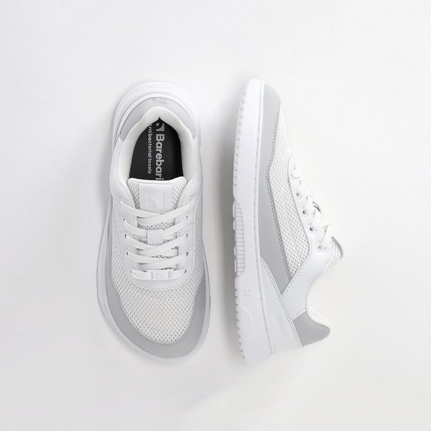 Barefoot Sneakers Barebarics Vaporo - White & Light Grey