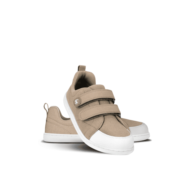 Kids barefoot sneakers Be Lenka Canvi Preschool - Light Brown