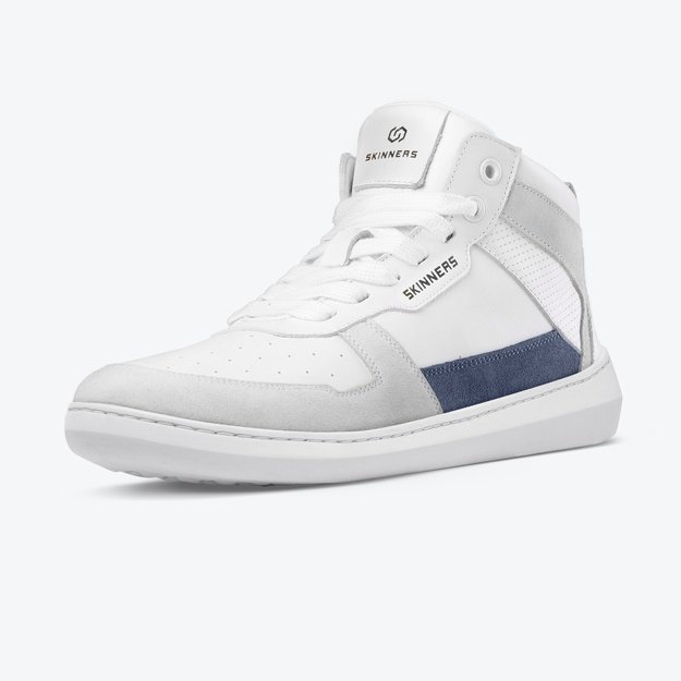 Skinners barefoot Oldschooler High Top balta/mėlyna