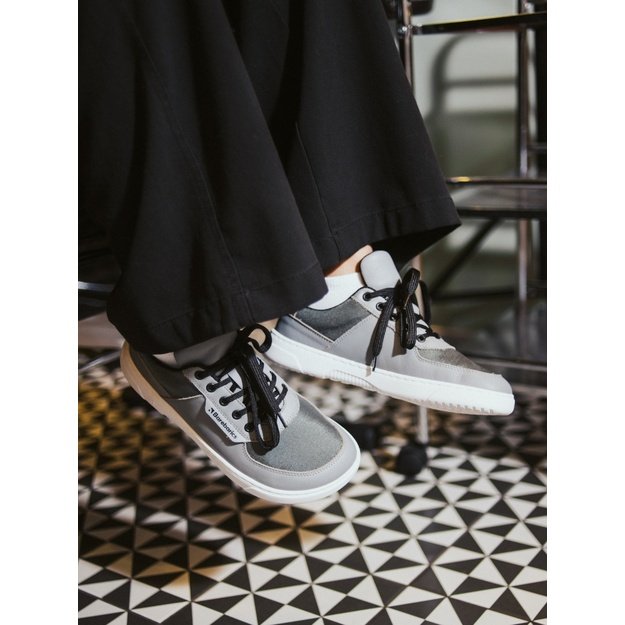 Barefoot Sneakers Barebarics Bravo - Grey & White