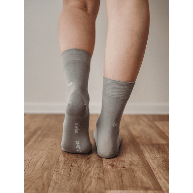 Barefoot Socks - Crew - Essentials &ndash; Grey