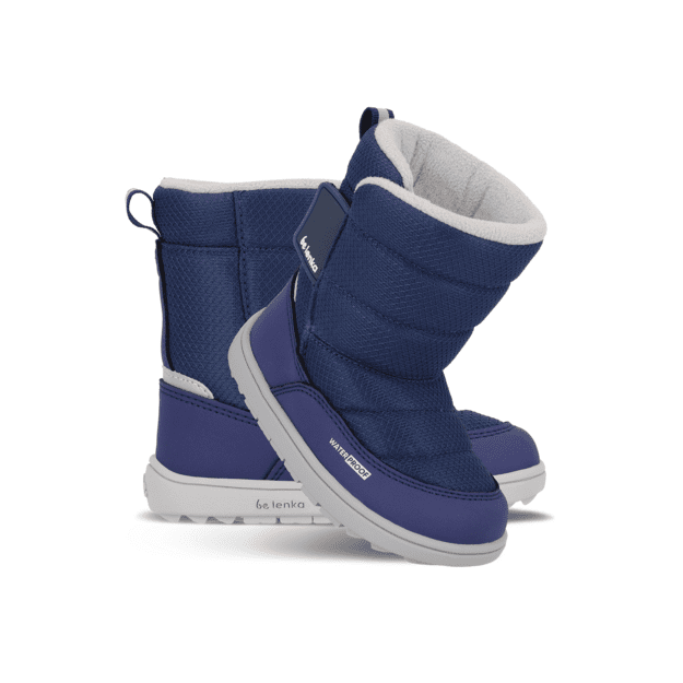 Kids barefoot snow boots Be Lenka Ailo Preschool - Dark Blue
