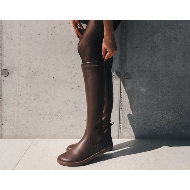 Barefoot Knee-high Boots Be Lenka Athena - Chocolate
