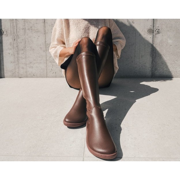 Barefoot Knee-high Boots Be Lenka Athena - Chocolate