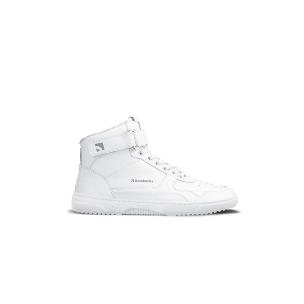 Barefoot Sneakers Barebarics Zing - High Top - All White - Leather