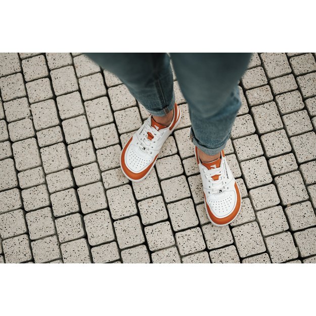 Barefoot Sneakers Barebarics Wave - White & Orange