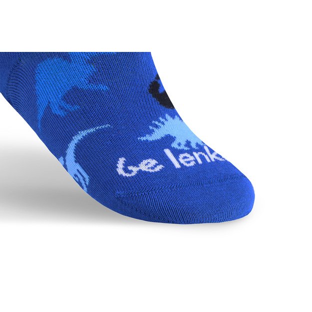 Kids barefoot Socks Be Lenka Kids - Crew - Dino - Royal Blue