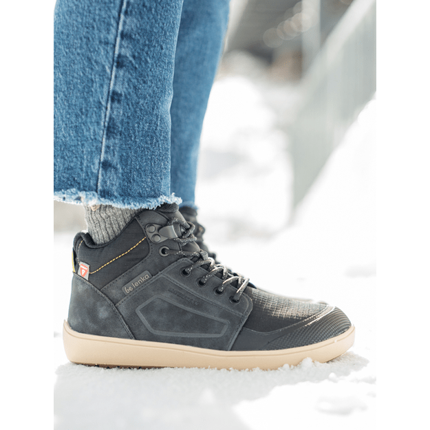 Barefoot Boots Be Lenka ArcticEdge - Charcoal Black