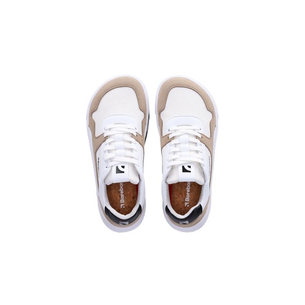 Barefoot Sneakers Barebarics - Zing - White & Beige