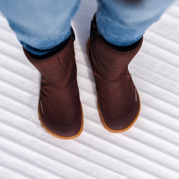 Winter Barefoot Boots Barebarics PolarStride - Copper Brown (Sandėlio prekė)