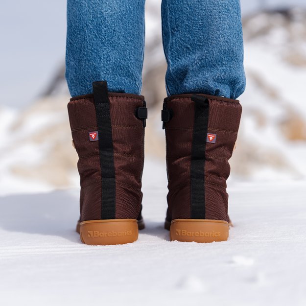 Winter Barefoot Boots Barebarics PolarStride - Copper Brown (Sandėlio prekė)