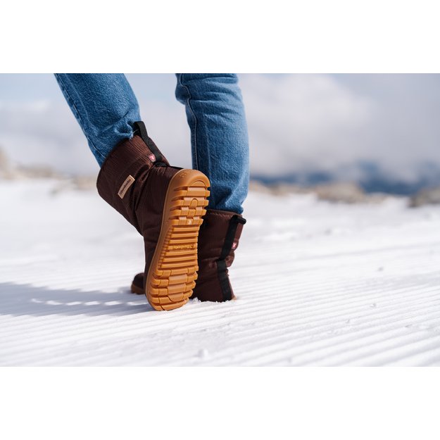 Winter Barefoot Boots Barebarics PolarStride - Copper Brown (Sandėlio prekė)