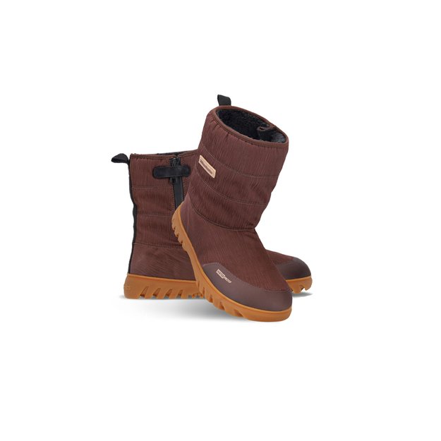 Winter Barefoot Boots Barebarics PolarStride - Copper Brown (Sandėlio prekė)