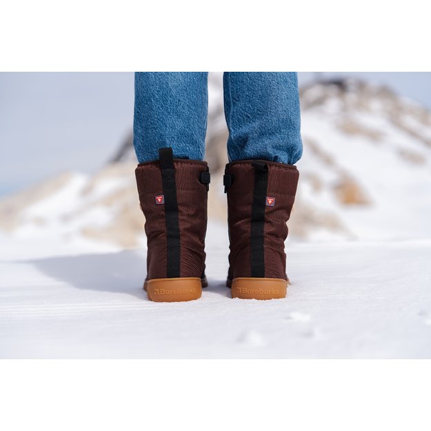 Winter Barefoot Boots Barebarics PolarStride - Copper Brown (Sandėlio prekė)