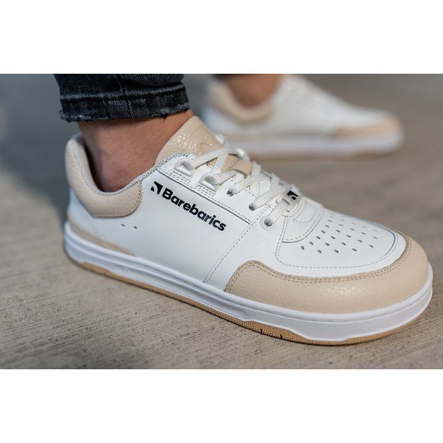 Barefoot Sneakers Barebarics Wave - White & Beige