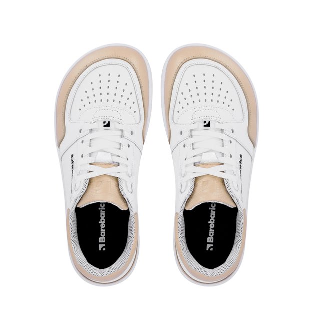 Barefoot Sneakers Barebarics Wave - White & Beige