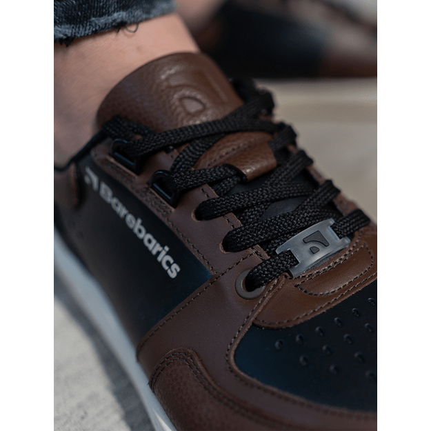 Barefoot Sneakers Barebarics Wave - Black & Dark Brown