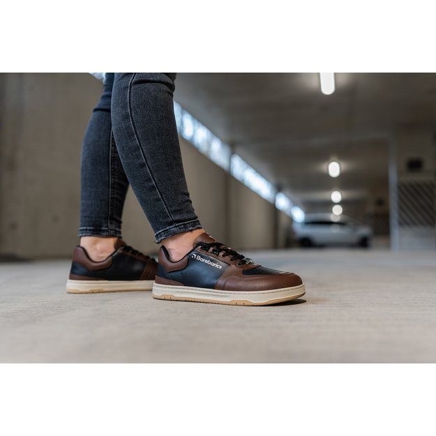 Barefoot Sneakers Barebarics Wave - Black & Dark Brown