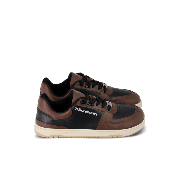 Barefoot Sneakers Barebarics Wave - Black & Dark Brown