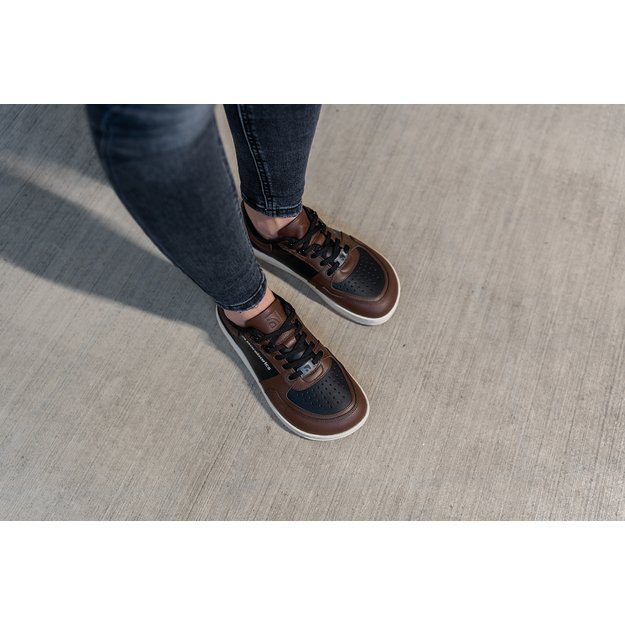 Barefoot Sneakers Barebarics Wave - Black & Dark Brown