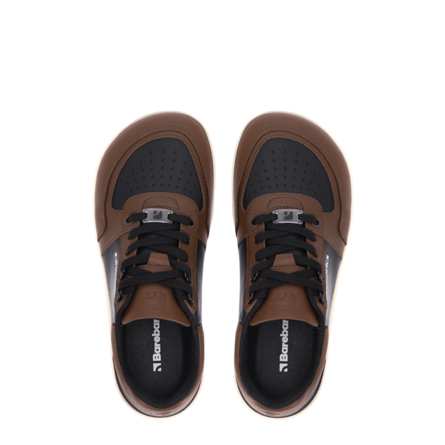 Barefoot Sneakers Barebarics Wave - Black & Dark Brown