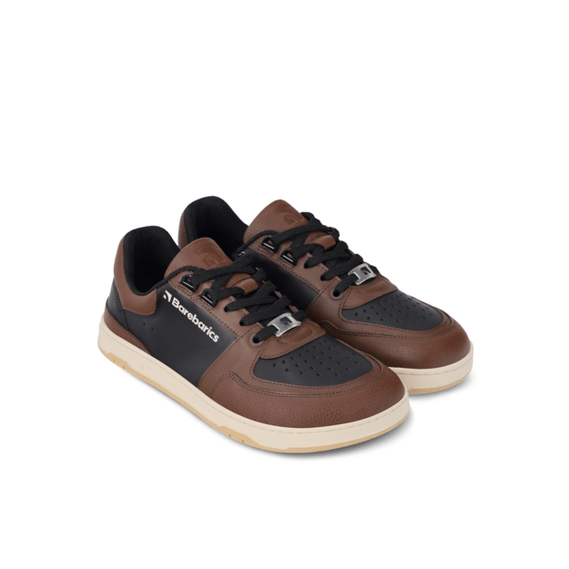 Barefoot Sneakers Barebarics Wave - Black & Dark Brown