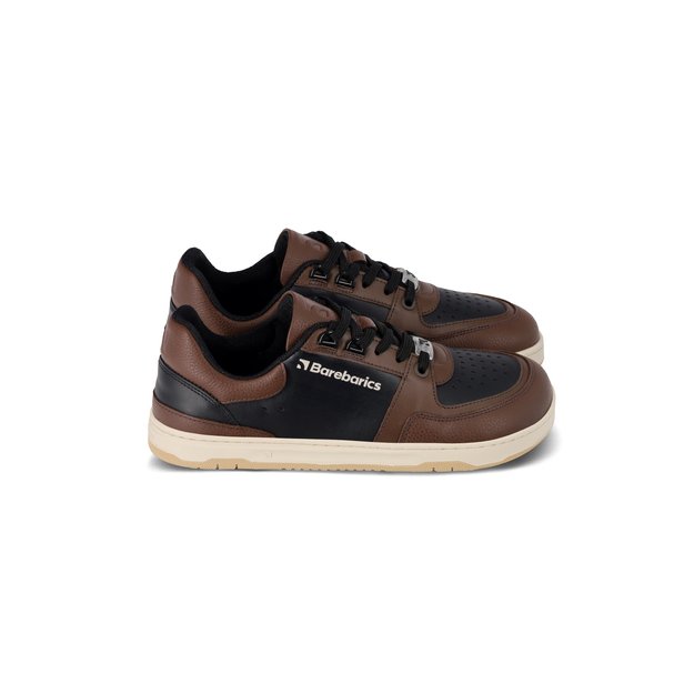 Barefoot Sneakers Barebarics Wave - Black & Dark Brown